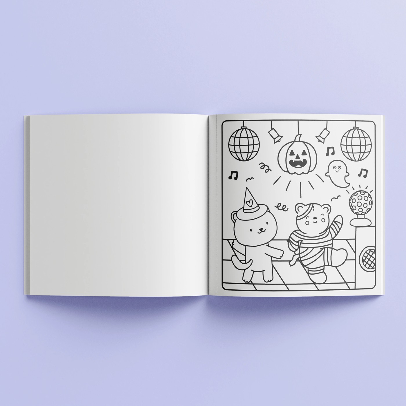 Sunny Vibes: Spooky Cuties Cute & Bold Colouring Book 3 of 5
