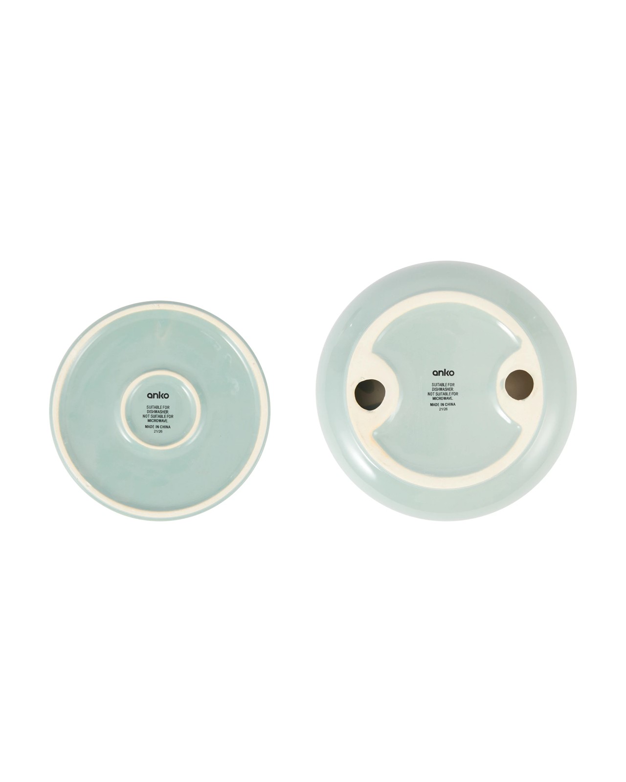 Anko 2 Pack Ceramic Feed Set - Green 5 of 6