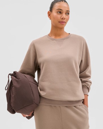 Australian Cotton Blend Fleece Sweat Top