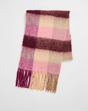 Brushed Check Scarf