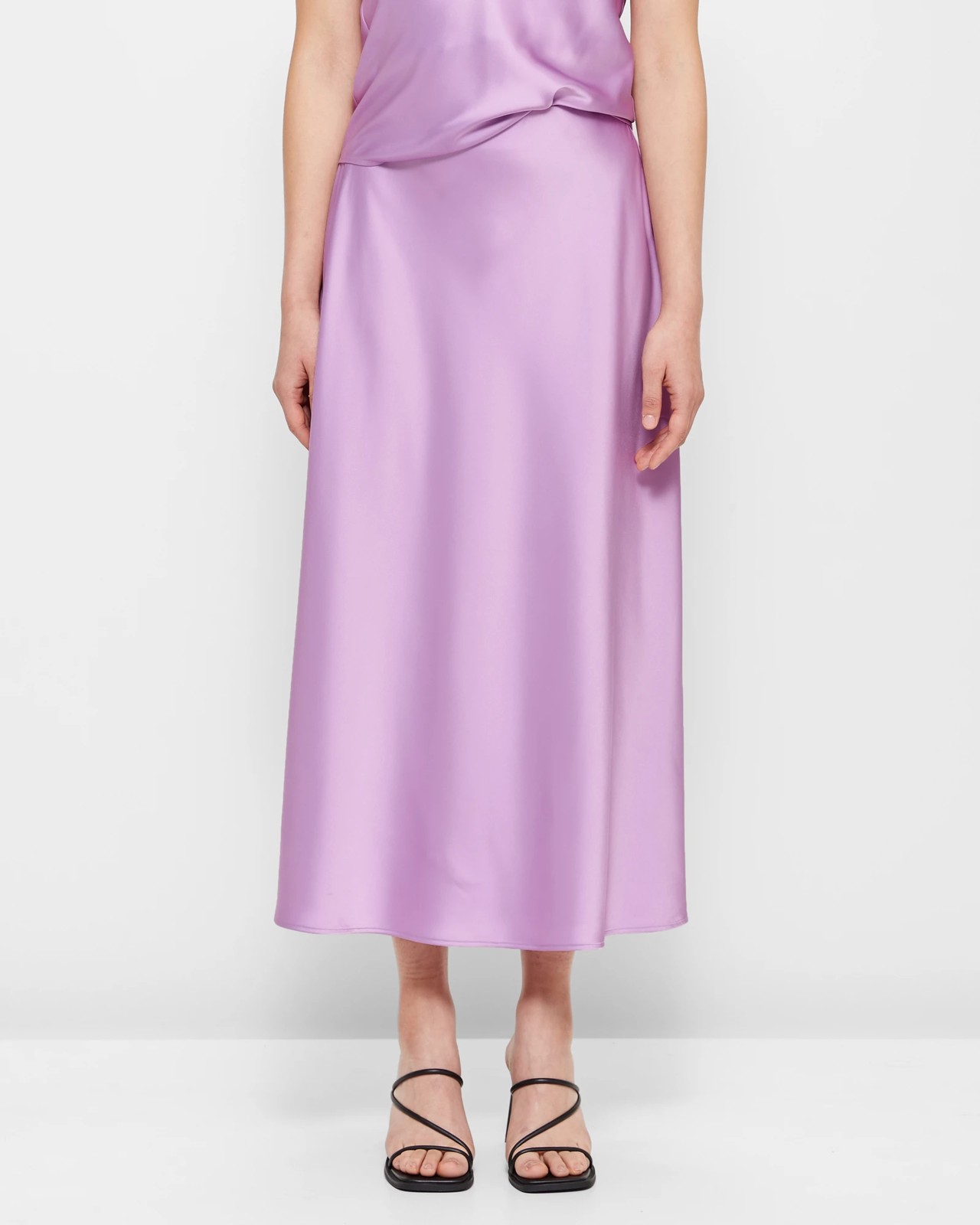 Midi Flare Slip Skirt - Preview