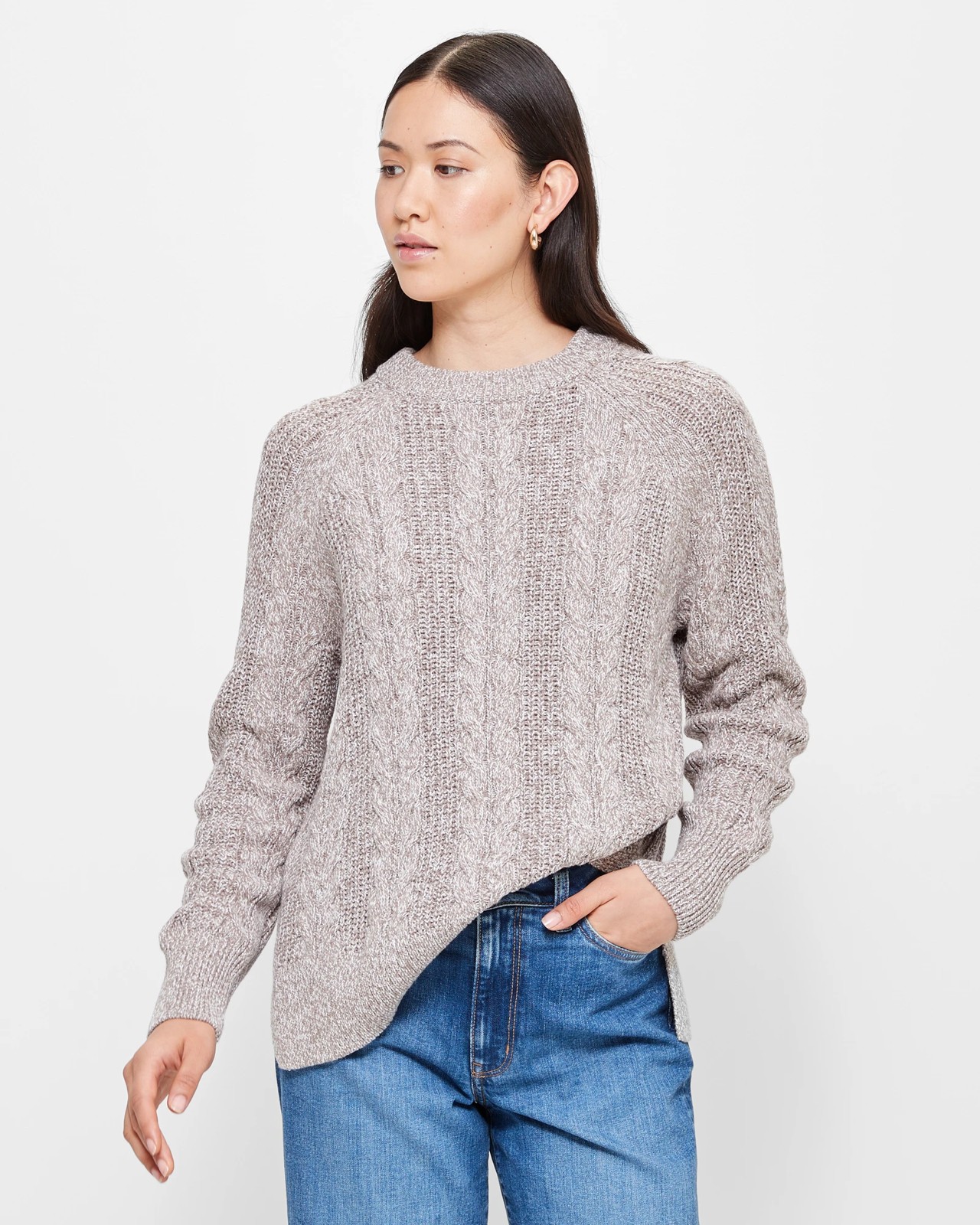 Australian Cotton Blend Cable Knit Jumper Target Australia