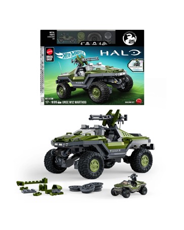 Hot Wheels Halo UNSC M12 Warthog Building Toy Kit