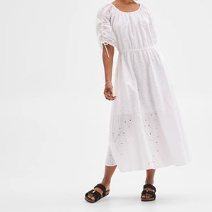 Petites Broderie Maxi Dress