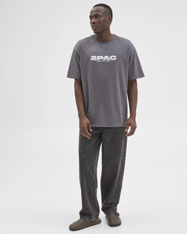 Licensed Australian Cotton Tupac Relaxed T-Shirt