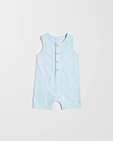 Baby Organic Cotton Knit Short Romper