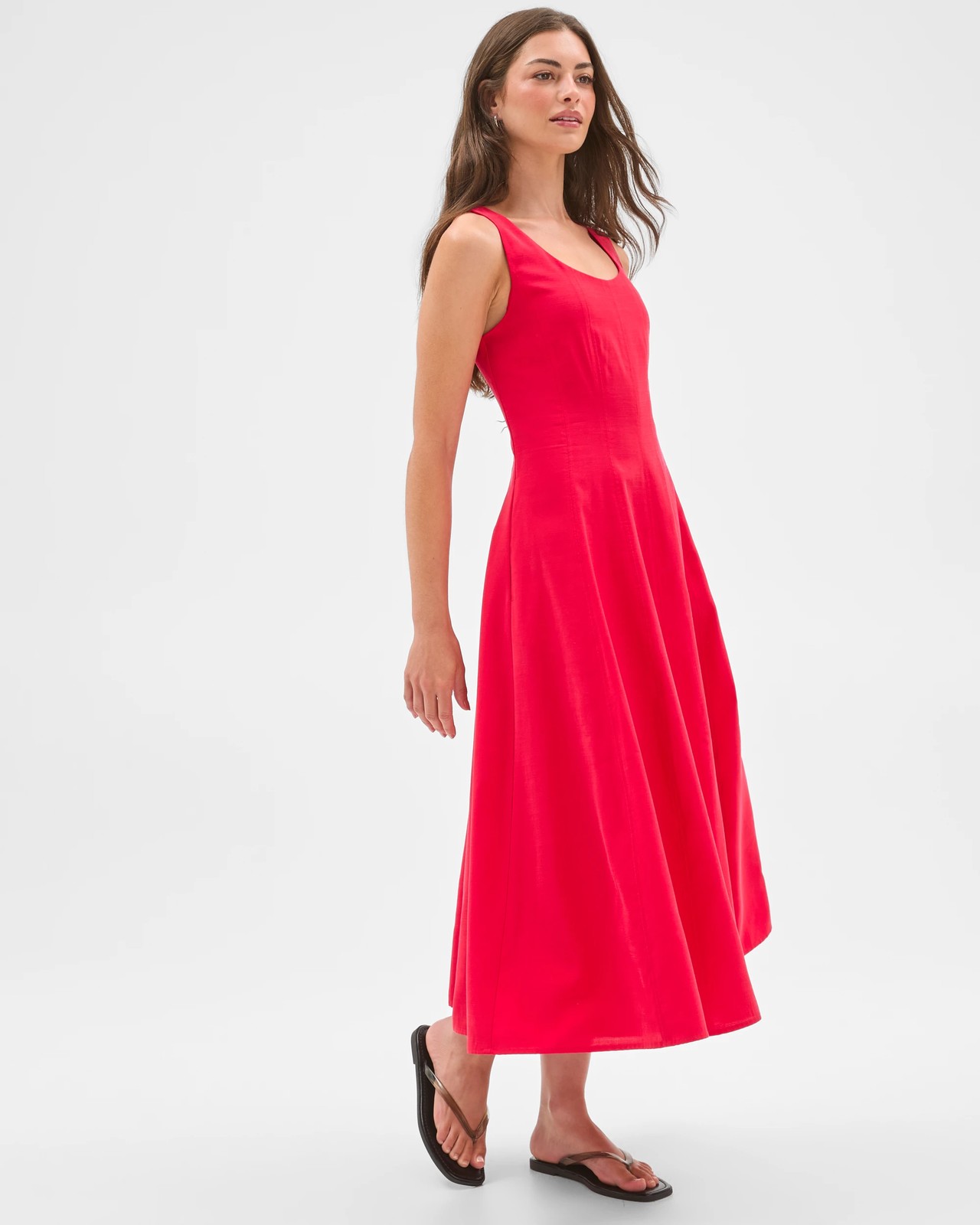 Petites Seam Detail Midi Dress 6 of 6