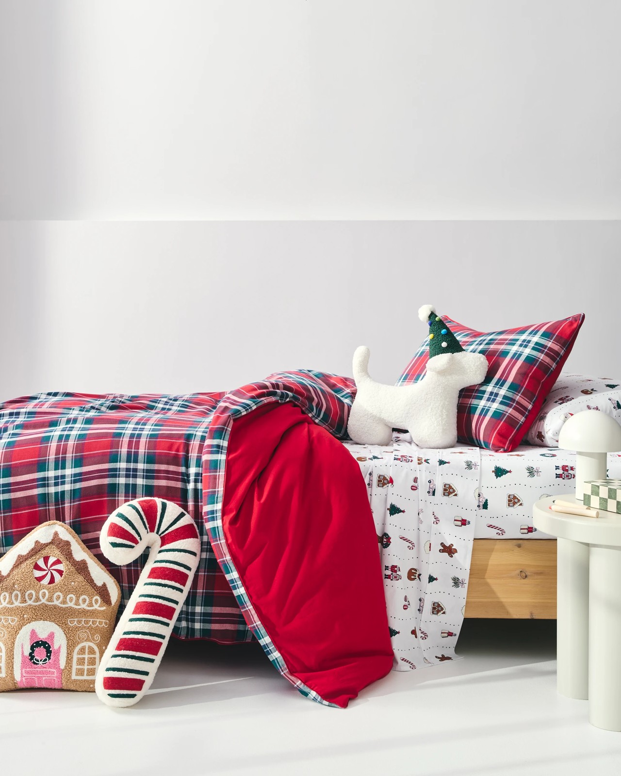 Christmas Plaid Check Quilt Cover Set 2 of 5