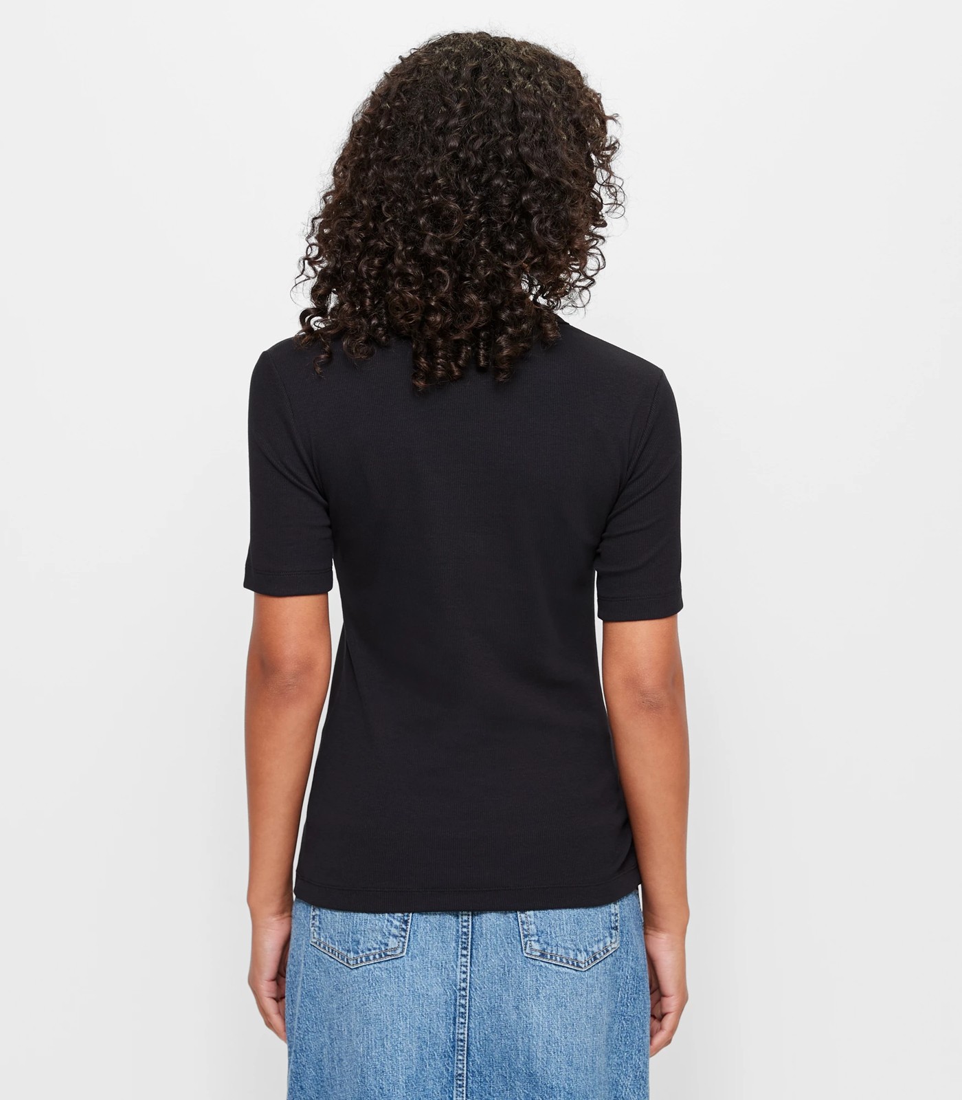 Australian Cotton Rib Layer T-Shirt - Black | Target Australia