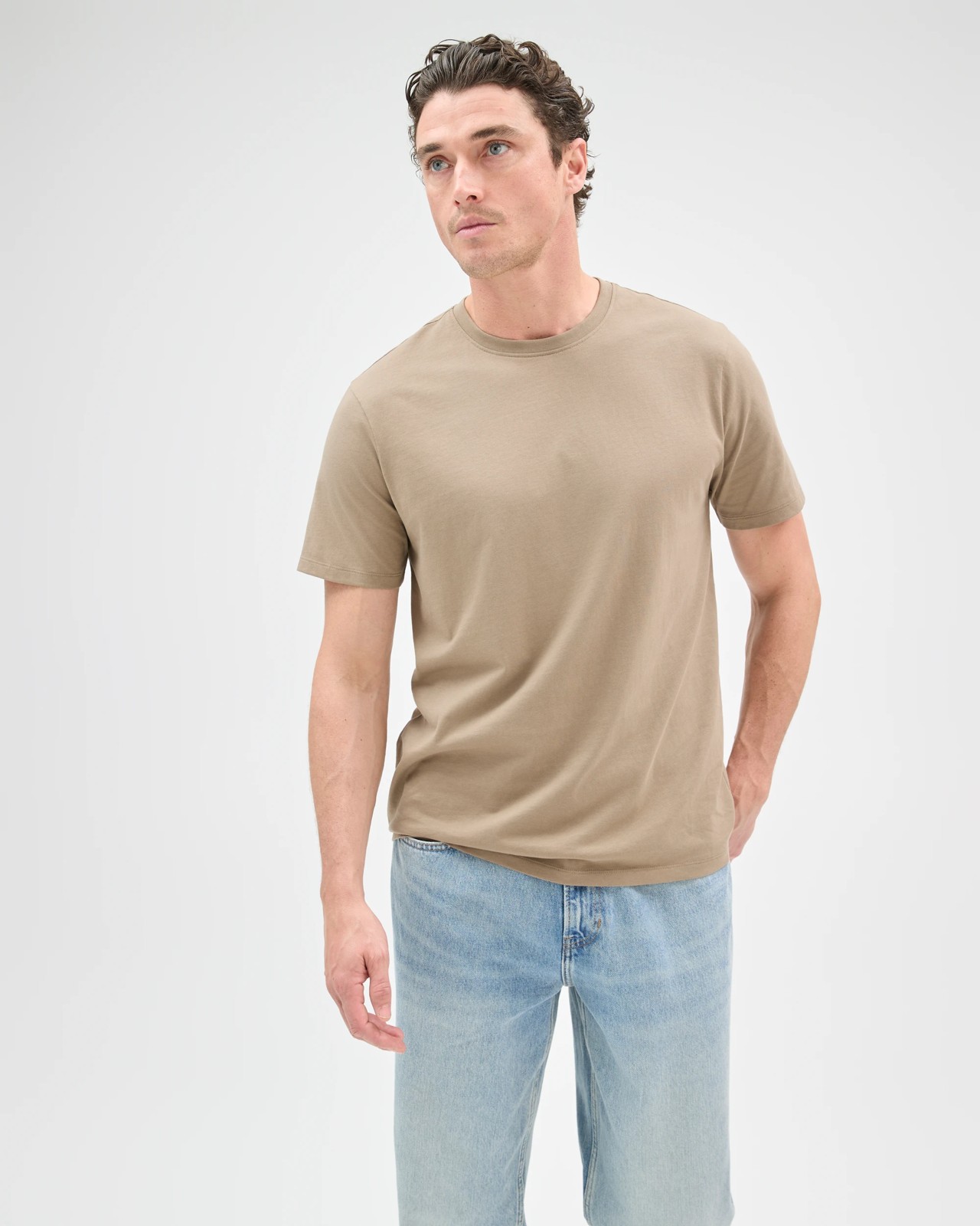 Australian Cotton Crew Neck T-Shirt - Fallen Rock 2 of 6