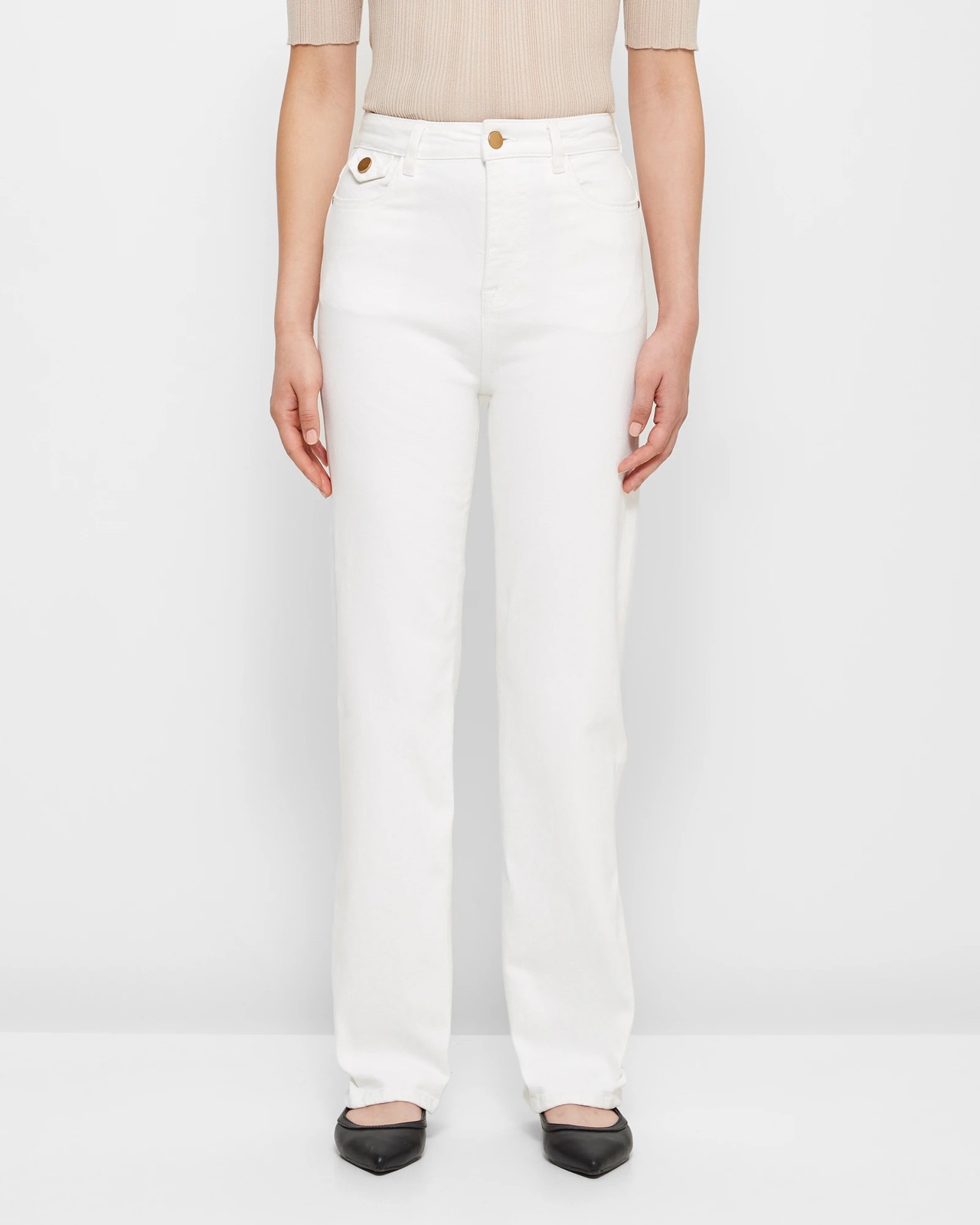 High Rise Full Length Flare Denim Jeans | Target Australia