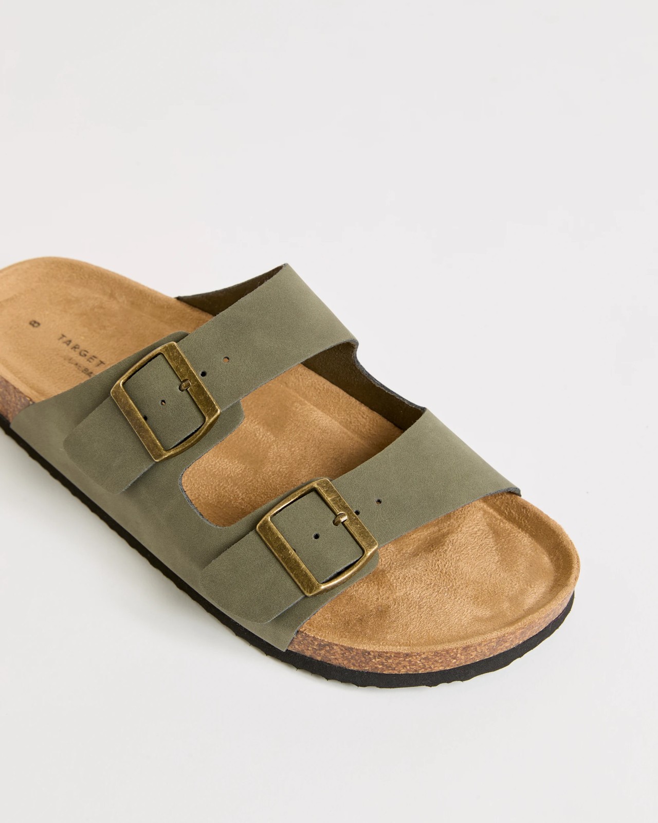 Smooth Moulded Cork Sandals - Solomon - Khaki 3 of 3