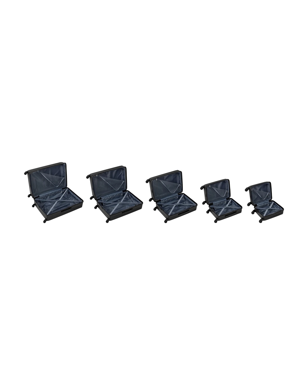 Anko 5 Piece Hard Case Set - Black 3 of 5