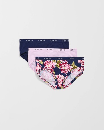 Bonds Cottontails 3 Pack Midi Briefs