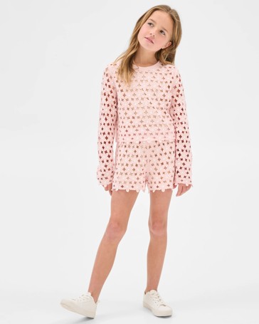 Crochet Flower Shorts