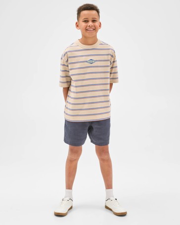 Australian Cotton Oversized Striped T-Shirt