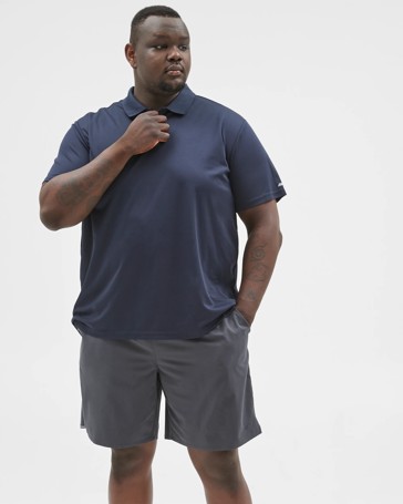 Plus Size Active Polo Top