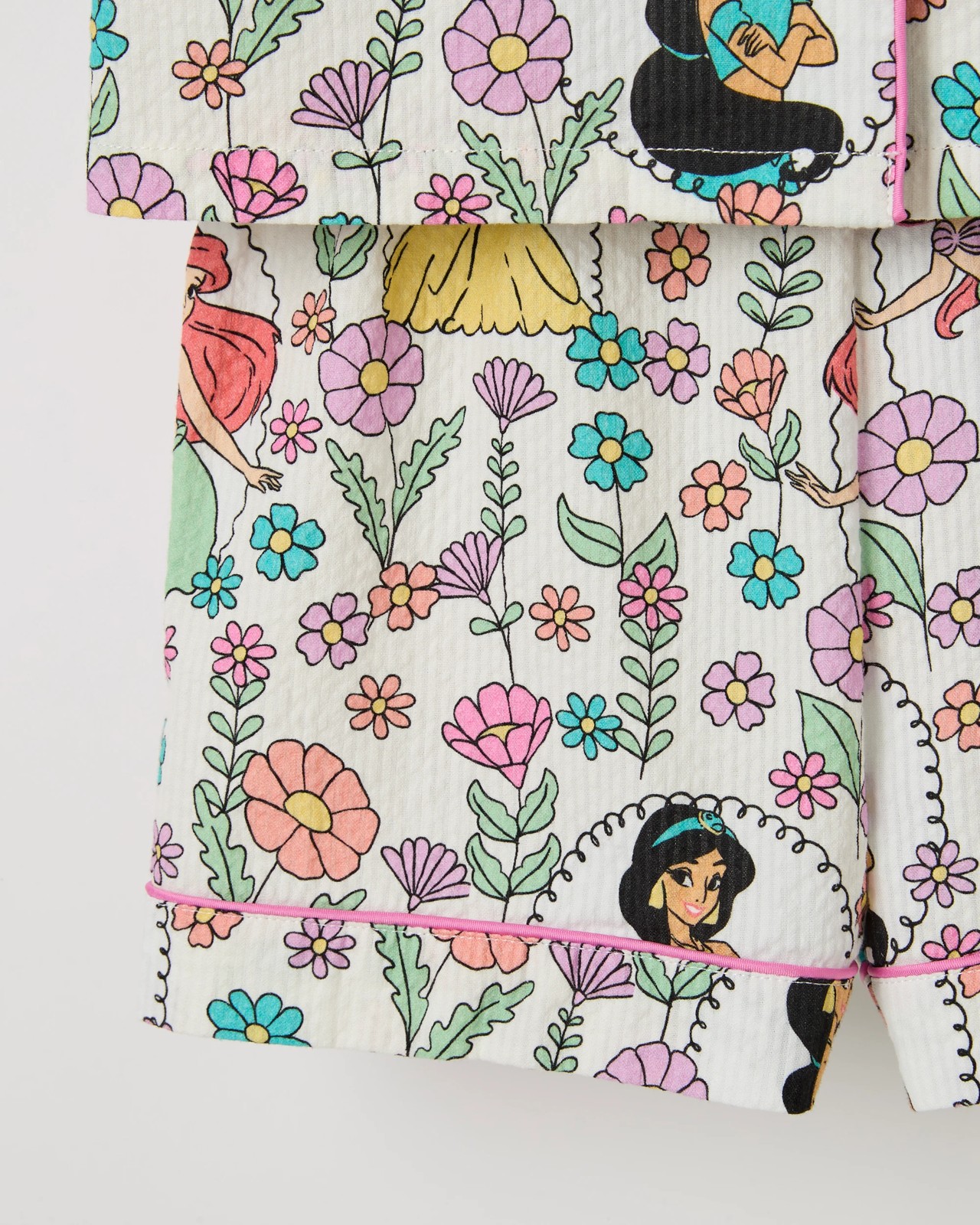 Licensed Disney Australian Cotton Younger Girls Pyjama Set - Princesses Multi 3 of 3