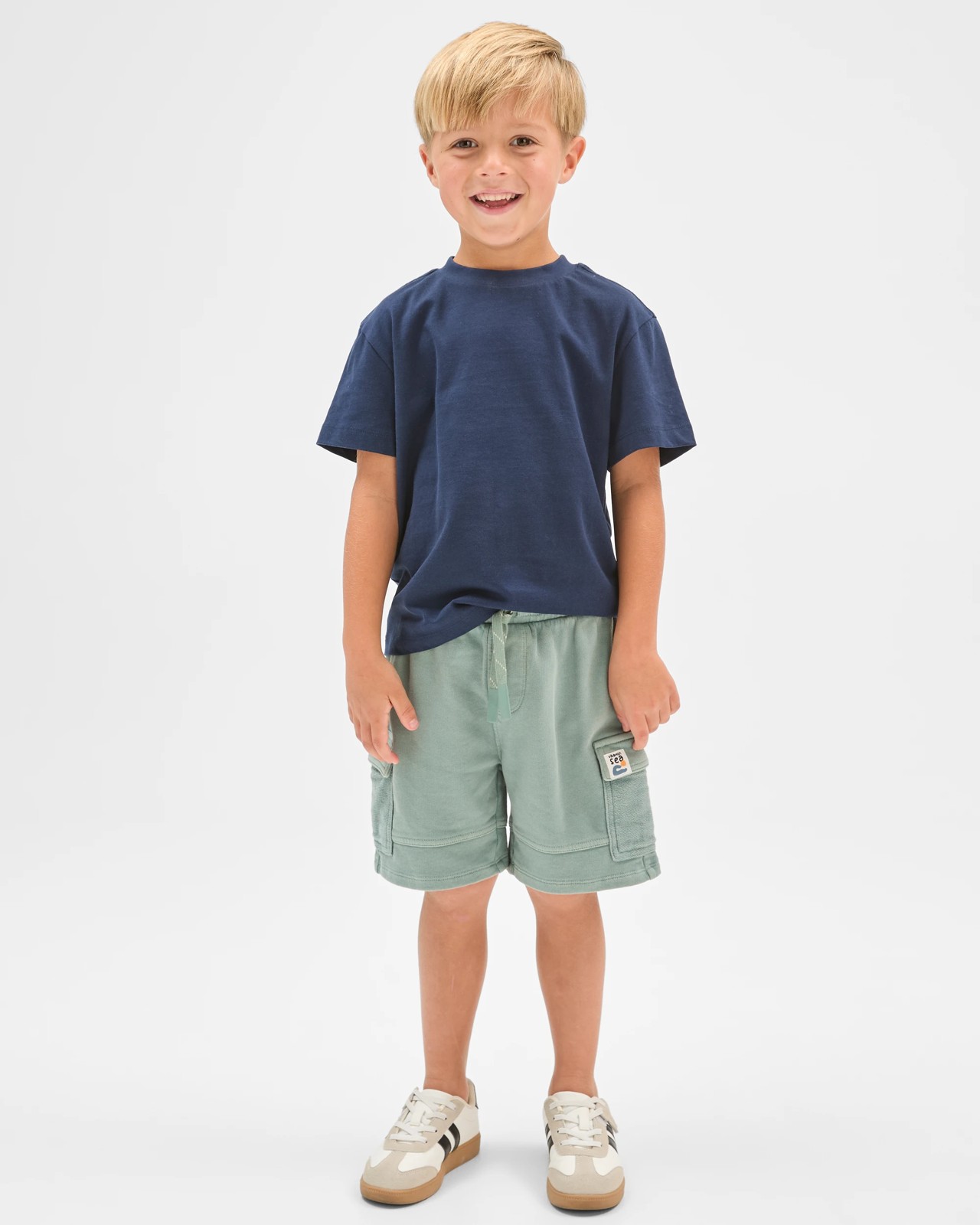 Australian Cotton Washed Shorts - Green 2 of 5