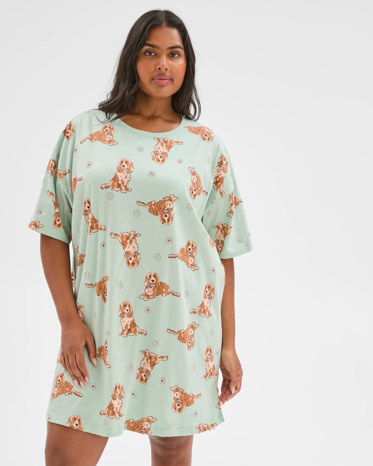 Plus Size Australian Cotton T-Shirt Nightie 3 of 6
