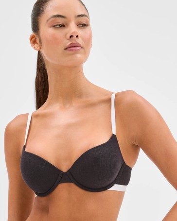 Lily Loves Australian Cotton Pointelle Balconette Bra