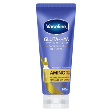Vaseline Gluta-Hya Serum Burst Overnight Renewal Body Lotion 200ml