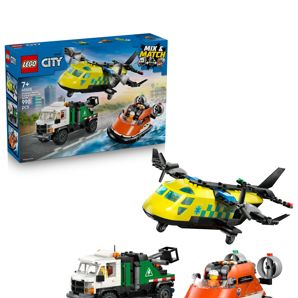 LEGO® City Airplane, Service Truck & Hovercraft Remix 60505 product image