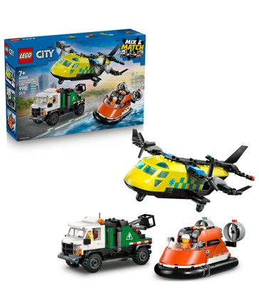 LEGO® City Airplane, Service Truck & Hovercraft Remix 60505