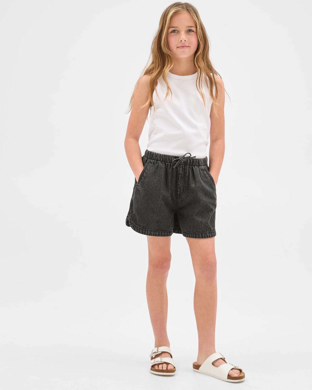 Pull On Denim Shorts 2 of 5