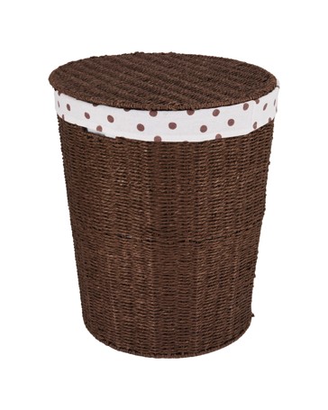 Anko Round Paper Rope Hamper with Lid
