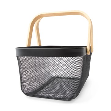 Mesh Basket, Large, Black - Anko