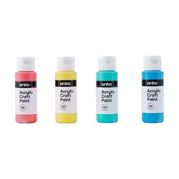 Acrylic Craft Paints, 4 Pack - Anko