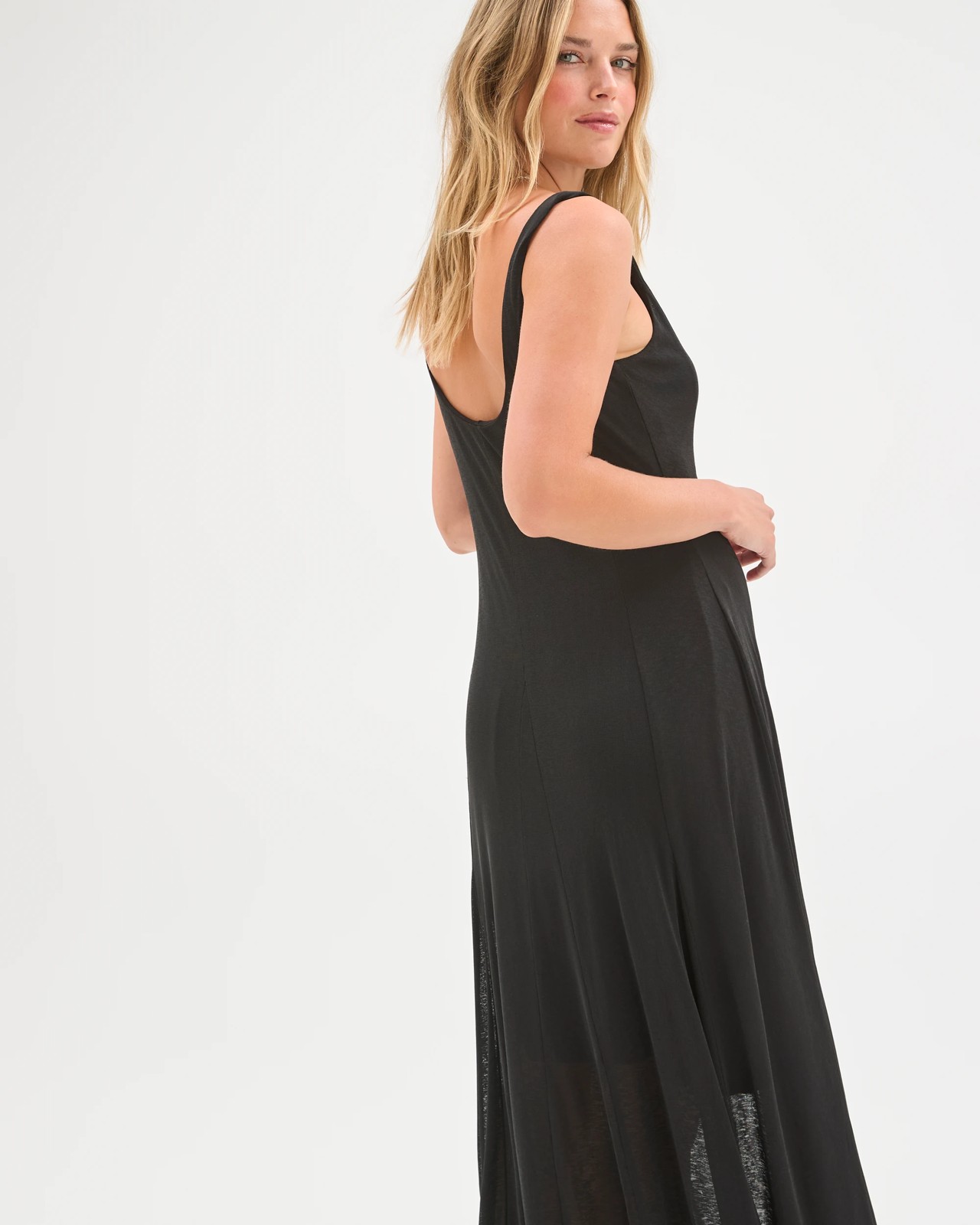 Lily Loves Boat Neck Midi Dress - Black 5 of 5