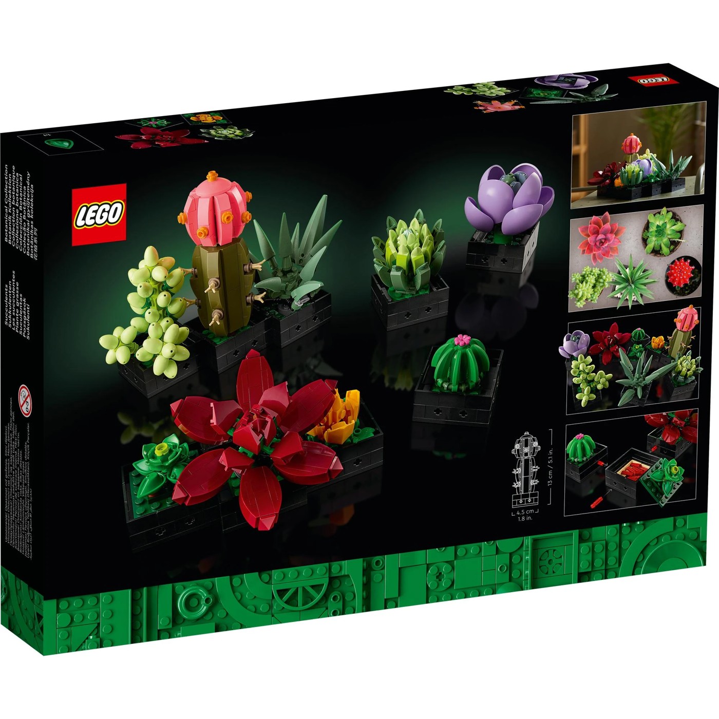 Lego Icons Succulents Plants And Flowers Valentine Décor Set 10309 : Target