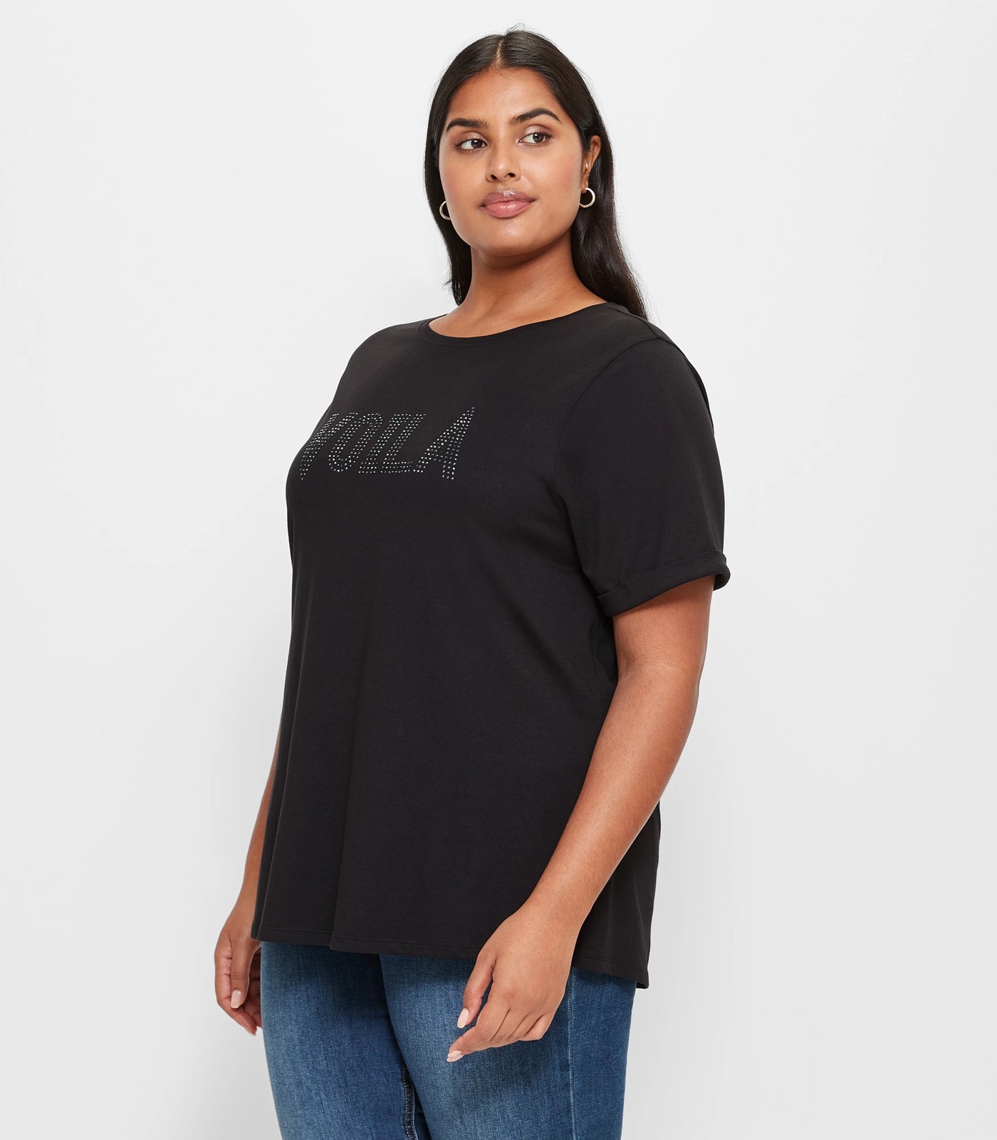 Plus Size Graphic T-Shirt - Black Voila | Target Australia