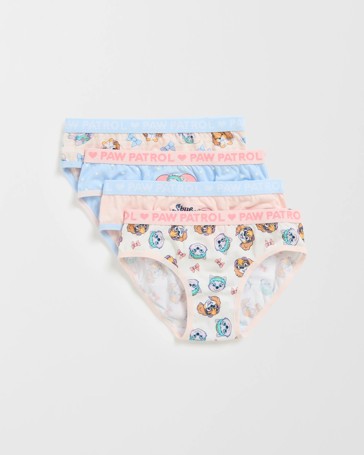 PAW Patrol Australian Cotton 4 Pack Younger Girls Briefs