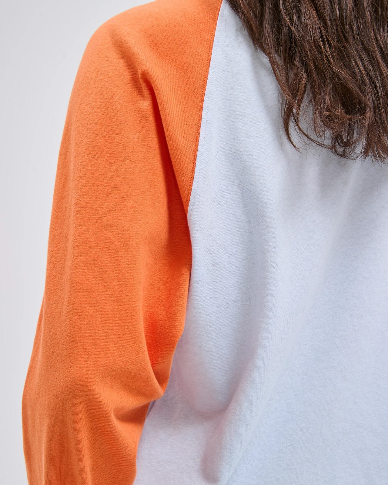Lily Loves Australian Cotton Blend Raglan Long Sleeve T-Shirt - Glacier Orange 4 of 5
