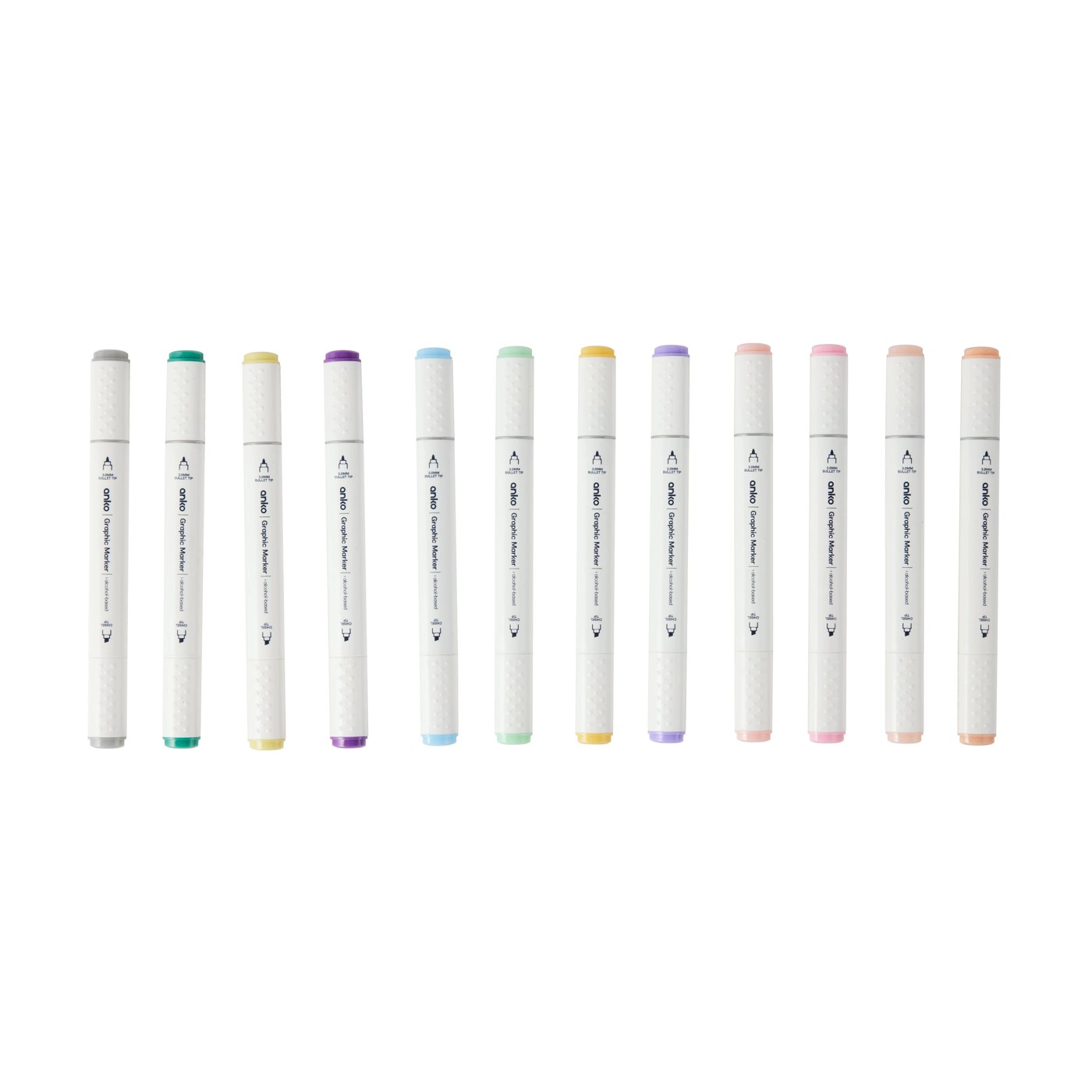 Dual Tip Graphic Markers, 12 Pack - Anko 3 of 6