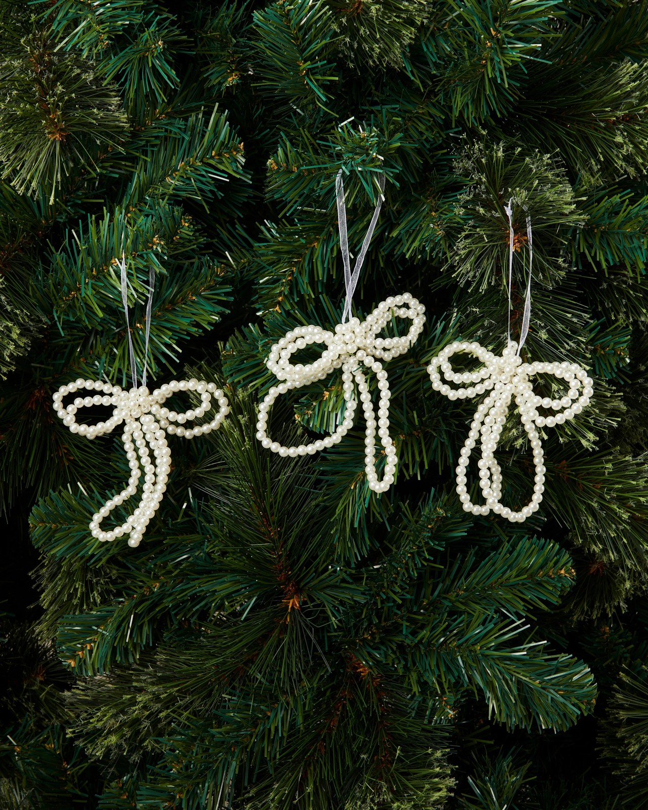 Anko 3 Pack Faux Pearl Look Bow Decorations 6 of 6