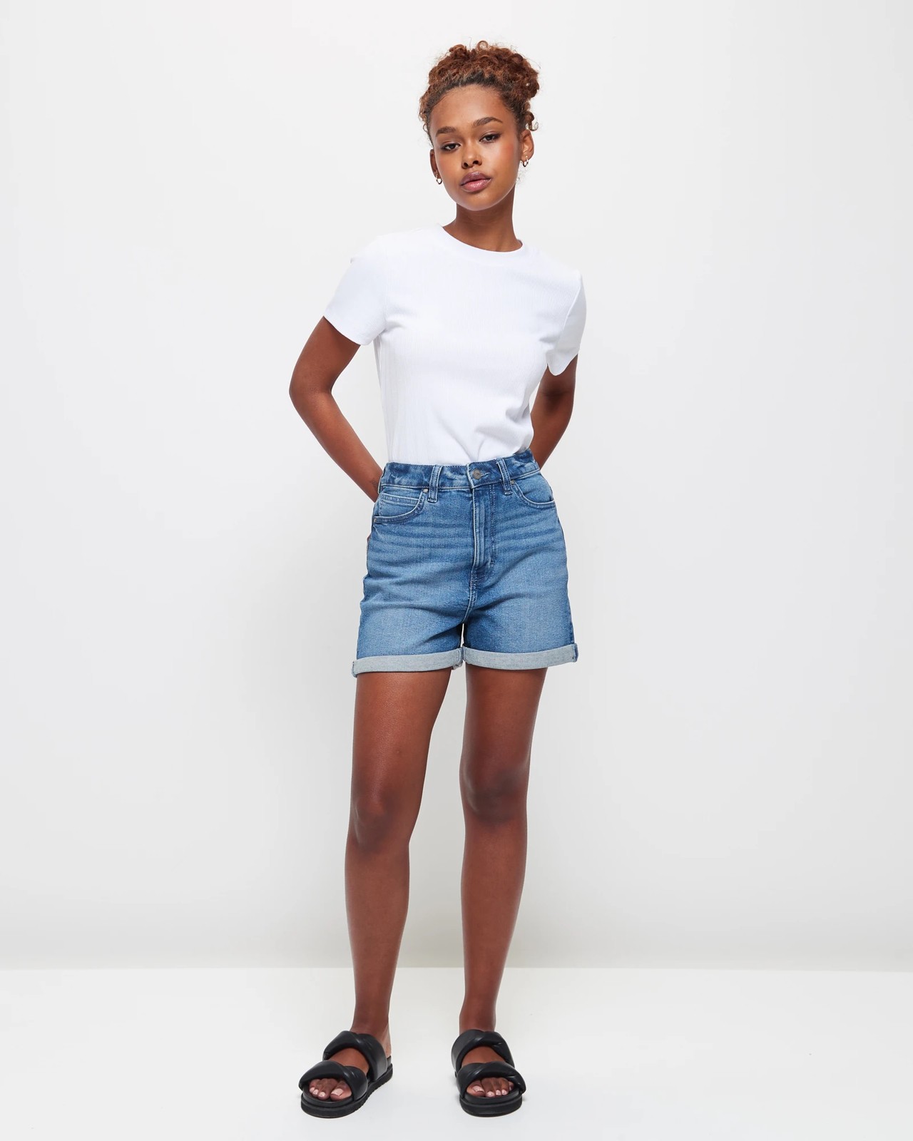 Petites Denim Shorts - Dannii Minogue | Target Australia