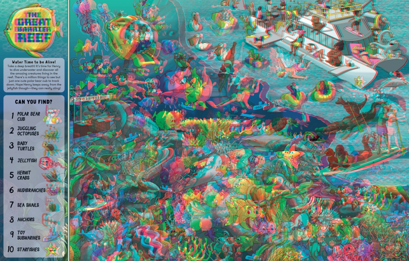 Where's Santa's Elf? Around Australia in 3D by Bill Hope - Book 3 of 5