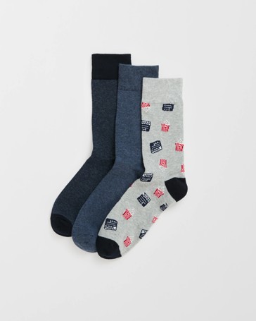 Maxx Australian Cotton Blend 3 Pack Business Crew Socks