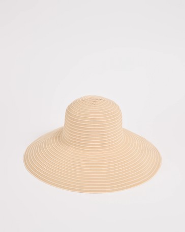 Packable Stripe Wide Brim UPF 50+ Hat