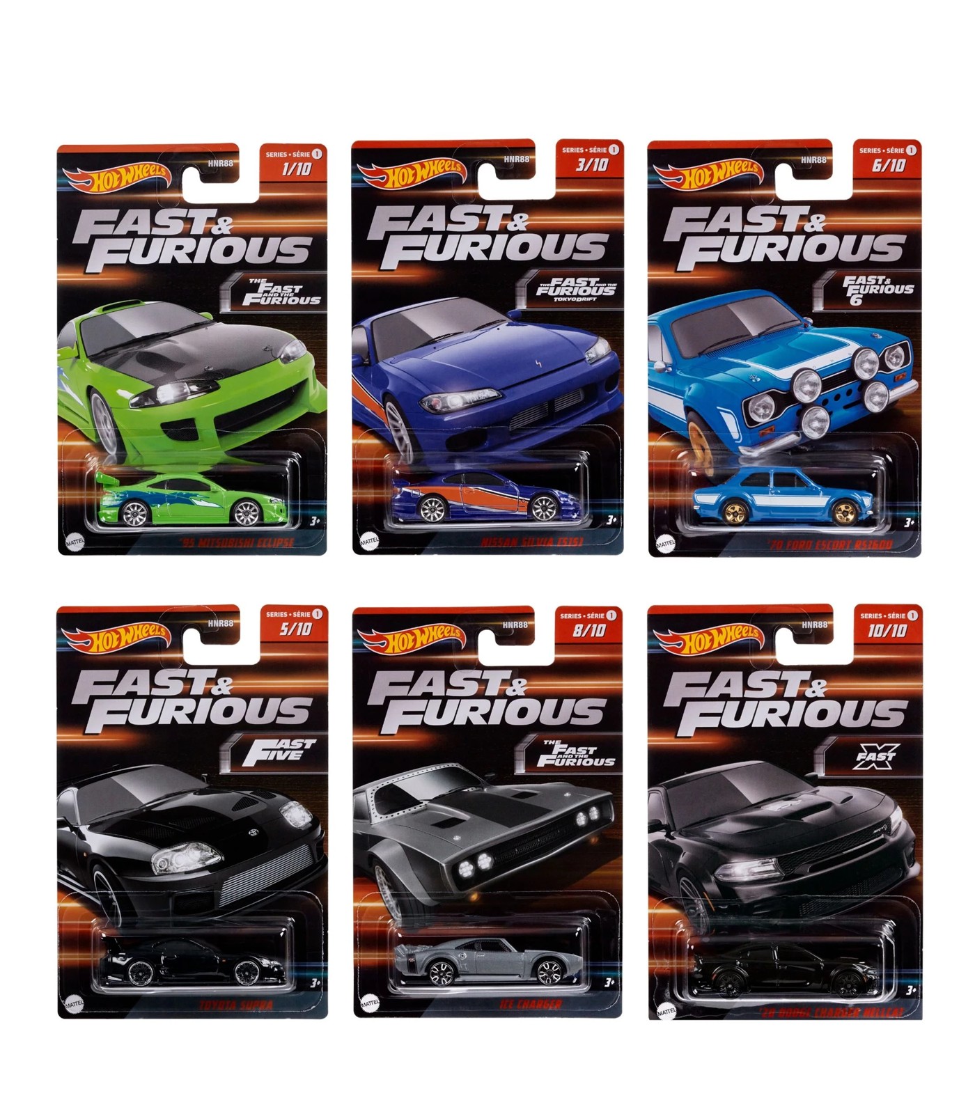 Hot Wheels Fast & Furious Themed - Assorted*