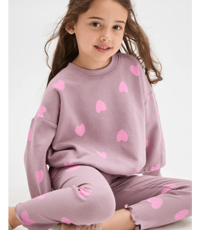 Australian Cotton Rib Print Leggings