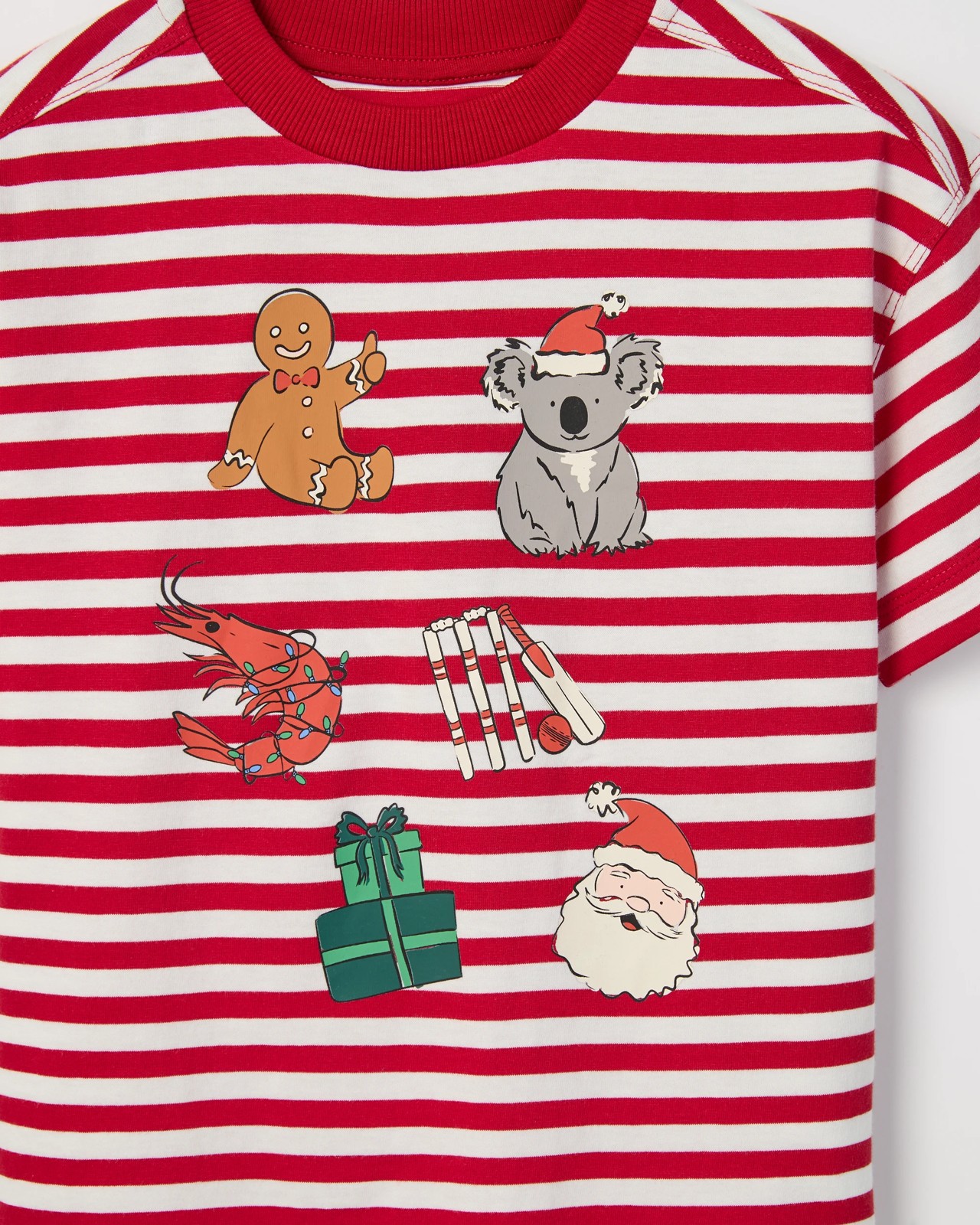 Australian Cotton Oversized Christmas T-Shirt - Red 6 of 6