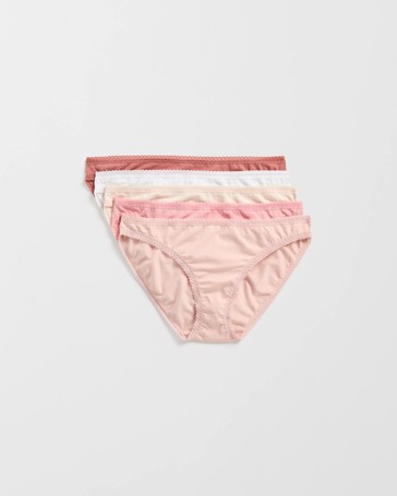 Womens Australian Cotton Blend Bikini Briefs 5 Pack