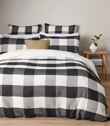 Ottis Gingham Check Quilt Cover Set