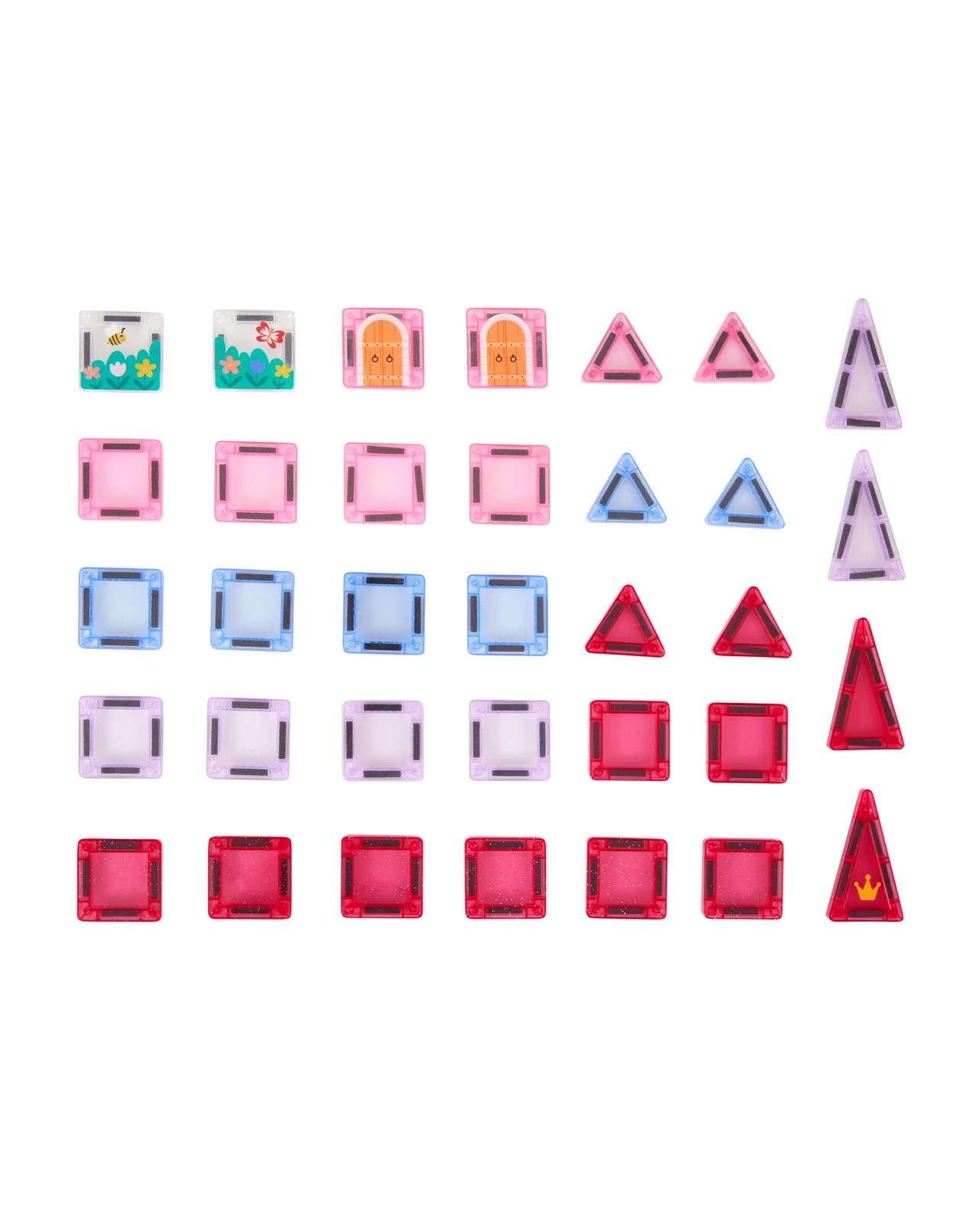 Anko 34 Piece Magnetic Mini Tiles Castle Set 5 of 5