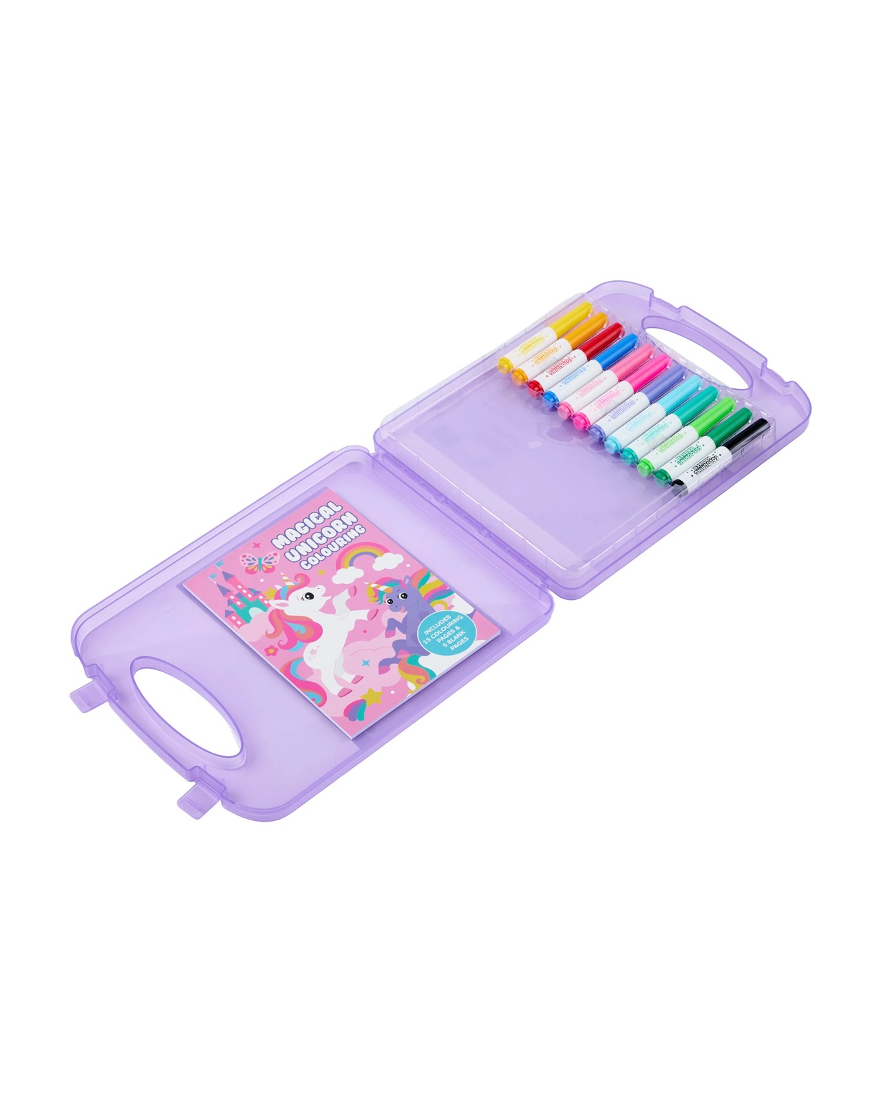 Anko On The Go Unicorn Colouring Marker Case 2 of 4